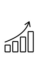 Business Growth and Success Bar Chart Icon