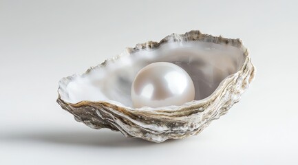 Pearl nestled in an open oyster shell (3)