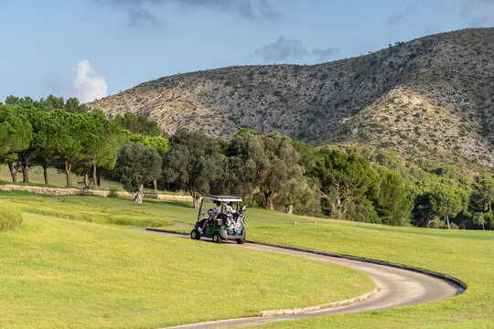 Alcanada golf course, Bay of Alcudia, Mallorca, Balearic Islands, Spain