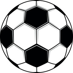 Fototapeta premium soccer ball, Football isolated on white Background, leather soccer ball, Soccer ball illustration for the web