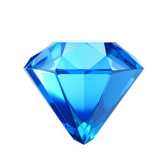 3D rendered, light blue gemstone against black background, reflecting light