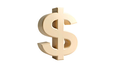 Obraz premium A 3D rendered dollar symbol against a black background, showcasing a golden hue
