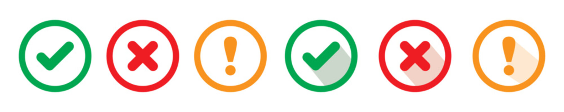 check mark icon button set. check box icon with right and wrong buttons and yes or no checkmark icons in green tick box and red cross