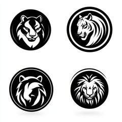 The modern eastern zodiac symbols and lunar calendar mascots include animals like the bengal tiger and african tigress in a wildlife fauna setting
