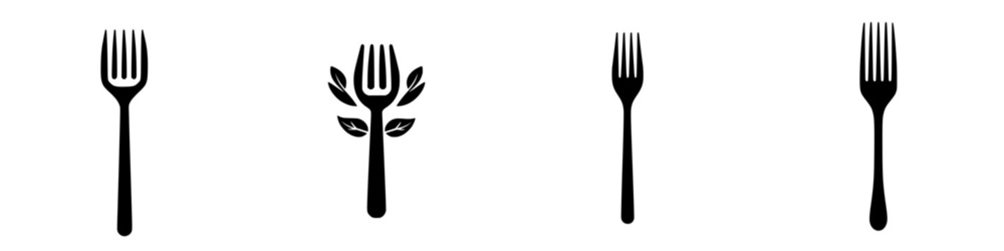 Various fork designs representing nature and sustainability in modern dining concepts