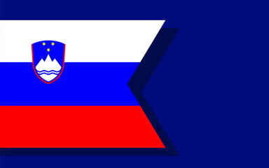 Slovenia flag banner vector
Vector banner with flag