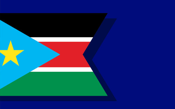 South Sudan flag banner vector
Vector banner with flag