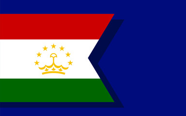 Tajikistan flag banner vector
Vector banner with flag