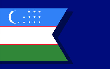 Uzbekistan flag banner vector
Vector banner with flag
