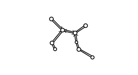 Celestial Constellation Illustration On Black Background Represents Cosmic Exploration and Mystery