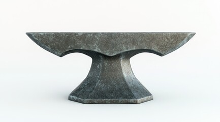 Metal anvil, weathered gray