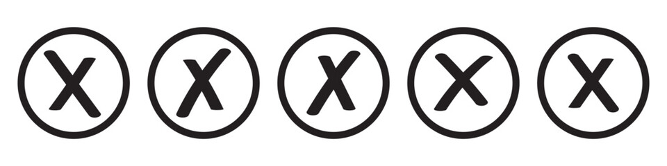 Check mark icon button set. Check box icon with right and wrong buttons and yes or no checkmark icons in green tick box and red cross. Isolated checkmark symbol, right and wrong sign concept. Icon.