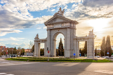 Obraz premium Puerta de San Vicente gates in Madrid, Spain