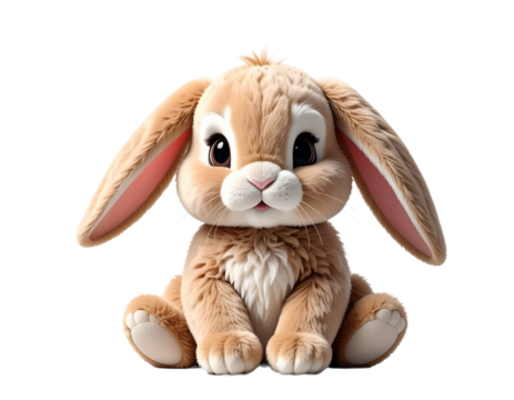  Plüschhase , transparenter Hintergrund, PNG