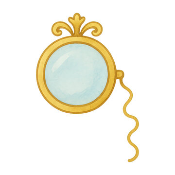 PNG Vintage monocle with ornate design.
