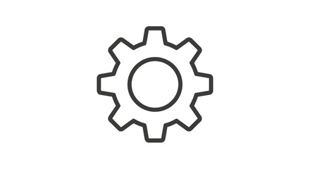 Obraz premium Gear Icon Representation Of Process, Solution, Settings, And Technological Advancement
