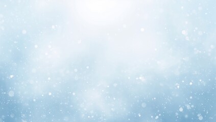 Fototapeta premium A blue sky with snowflakes falling on it