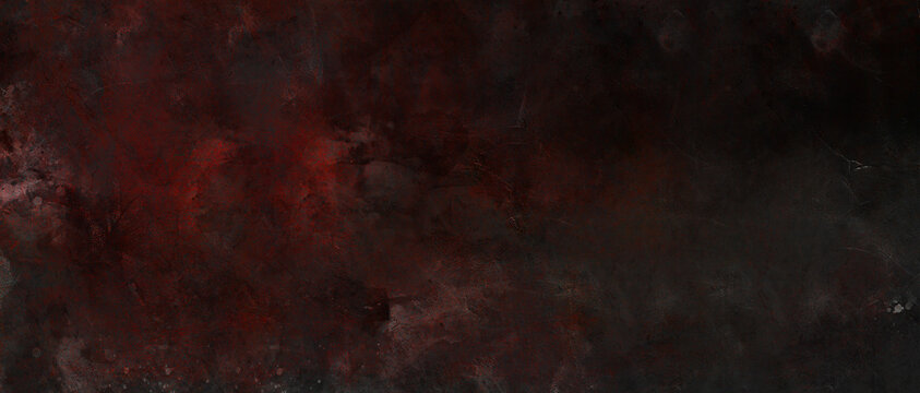Dark Red Grunge Abstract Texture Background . Rost Textur .brown black textured vintage background with an image of an old, dilapidated concrete wall, painted with paint cracked over time. The surface - Powered by Adobe