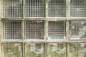 Alte Glasbaufassade als Hintergrund