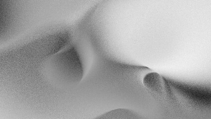 abstract unfocussed grainy background, black and white minimalist wallpaper of folded textile, crumpled fabric