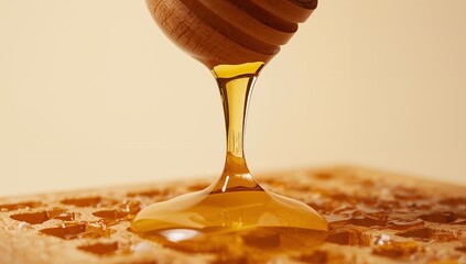 Golden Cascade Sweet, Flowing Abstraction with Textured Wood and Warm Tones.