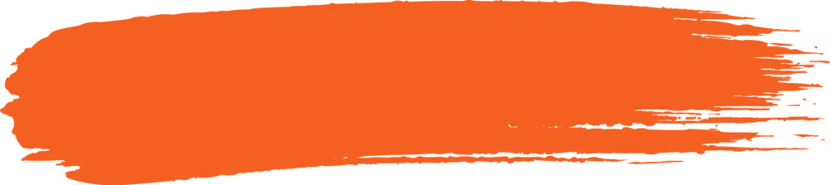orange brush stroke vector, paint grunge splash, abstract ink mark, editable design element ai file"