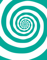 Artistic spiral shape. Vector drawing