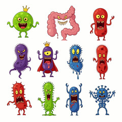 Cute Litter Monsters Set