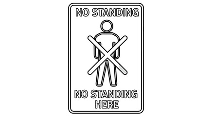 Minimalist Human Figure Advertisement Depicting a Message Displayed on a Dark Background