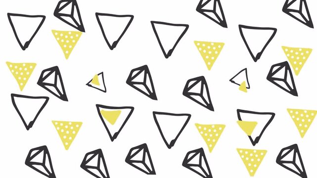 Geometric Triangle Pattern Background - Modern Abstract Design.