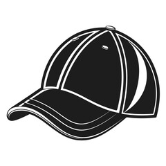 Classic baseball cap icon simple sportswear headwear graphic design fashion accessory