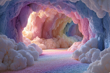 Mystical cavern illustration evoking wonder, exploration, and imagination.
