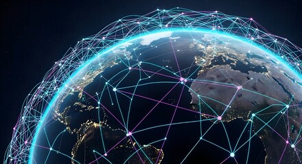 Obraz premium Tecnología de la comunicación para negocios en Internet.