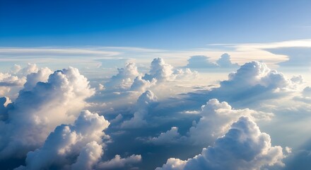 Fototapeta premium vuelo sobre las nubes.