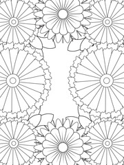 PrintFlowers Coloring Pages For Adules