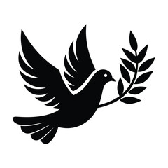 dove with peace sign