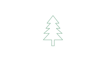 Fototapeta premium Minimalist Tree Illustration On Black Background Perfect For Digital Design Projects