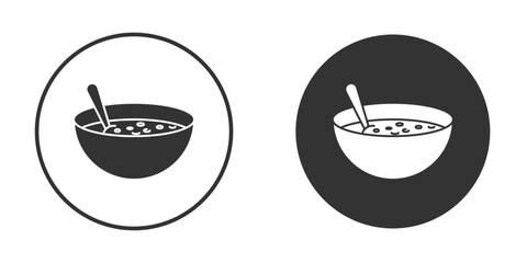 Soup icon. filled flat sign for mobile concept. Vector graphics