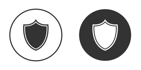 Shield icon. filled flat sign for mobile concept. Vector graphics
