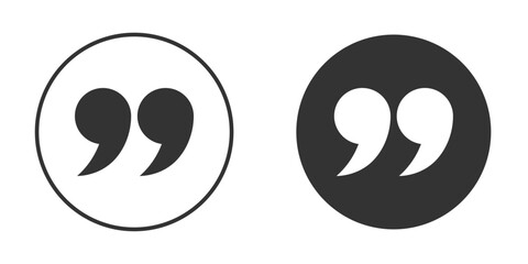 Quote right icon. filled flat sign for mobile concept. Vector graphics