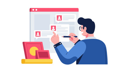 Online Profile Review: A Digital Expert Analyzing User Engagement On A Modern Interface