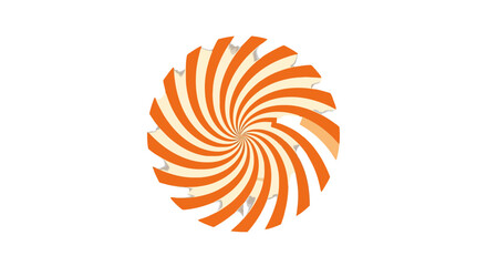 Orange And White Swirl Design With A Dark Background And Creative Unique Shape