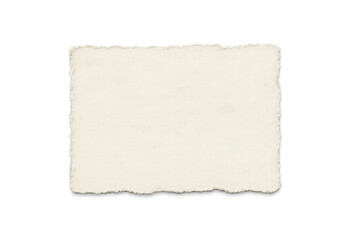Fototapeta premium Vintage blank paper frame with ripped edges, aged retro texture, and empty space on transparent background
