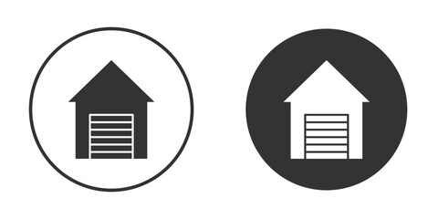 Garage icon. filled flat sign for mobile concept. Vector graphics