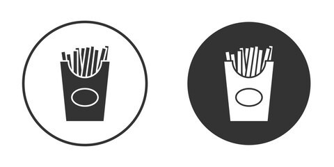 French-fries icon. filled flat sign for mobile concept. Vector graphics