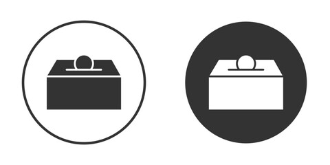 Donate icon. filled flat sign for mobile concept. Vector graphics