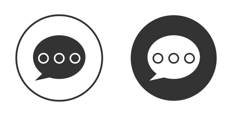 Comment icon. filled flat sign for mobile concept. Vector graphics