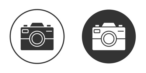 Camera icon. filled flat sign for mobile concept. Vector graphics