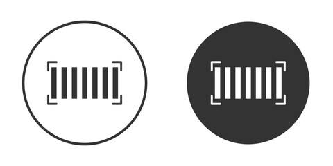 Barcode read icon. filled flat sign for mobile concept. Vector graphics