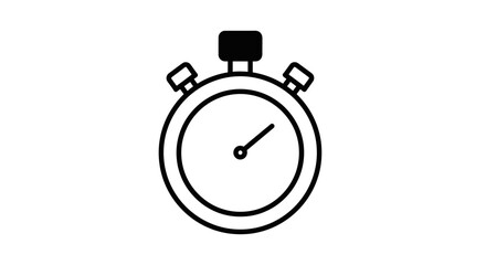 Obraz premium Precise Timing: A Minimalist Stopwatch Concept Highlighting Speed and Efficiency